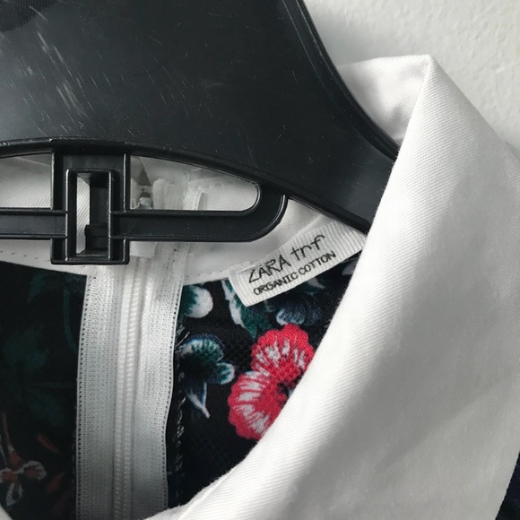 NWT Zara Floral Print Collar Baby Doll Dress - Picture 5 of 6